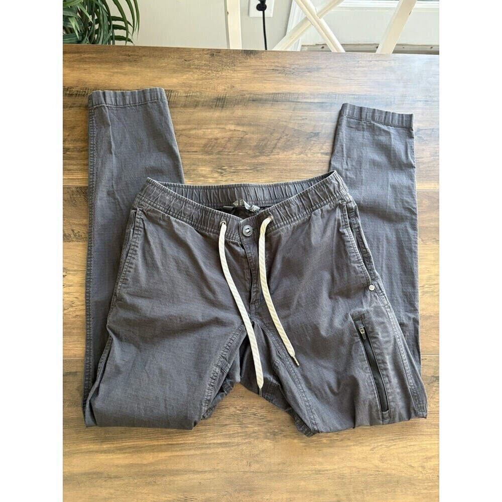 Vuori Men’s Charcoal Gray Ripstop Pants Size Small
